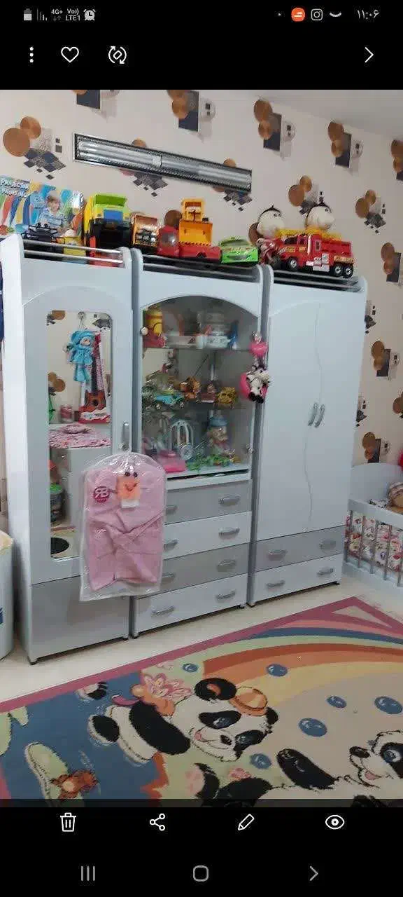 کمد و تخت|تخت و صندلی بچه|برخوار, |دیوار