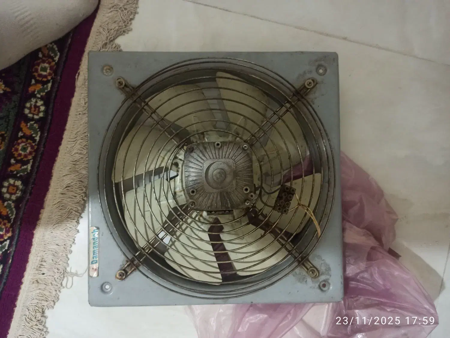 هواکش با موتور دمنده صنعتی بی صدا|ابزارآلات|پرند, فاز ۶|دیوار