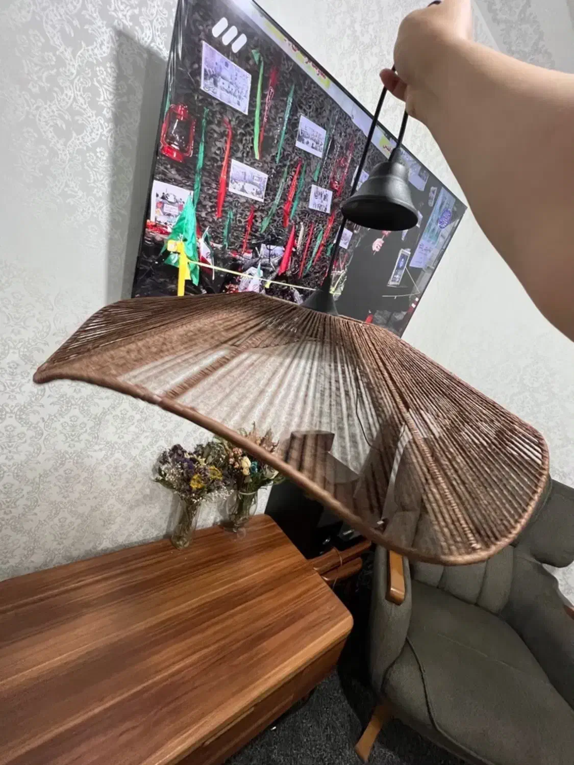 لوستر مکرومه|صنایع دستی و سایر لوازم تزئینی|شوشتر, |دیوار