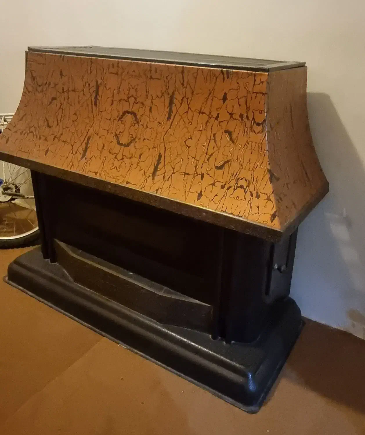 بخاری گازی طرح شومینه بزرگ|بخاری، هیتر، شومینه|خوی, |دیوار