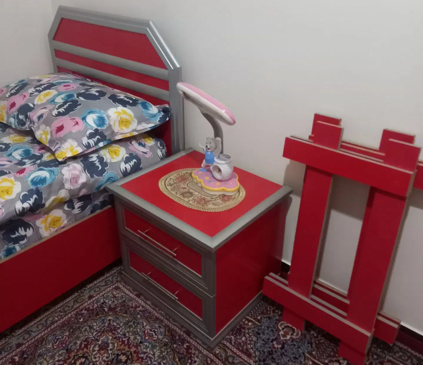 تخت و کمد سفارشی نوجوان|تخت و سرویس خواب|خسروشاه, |دیوار