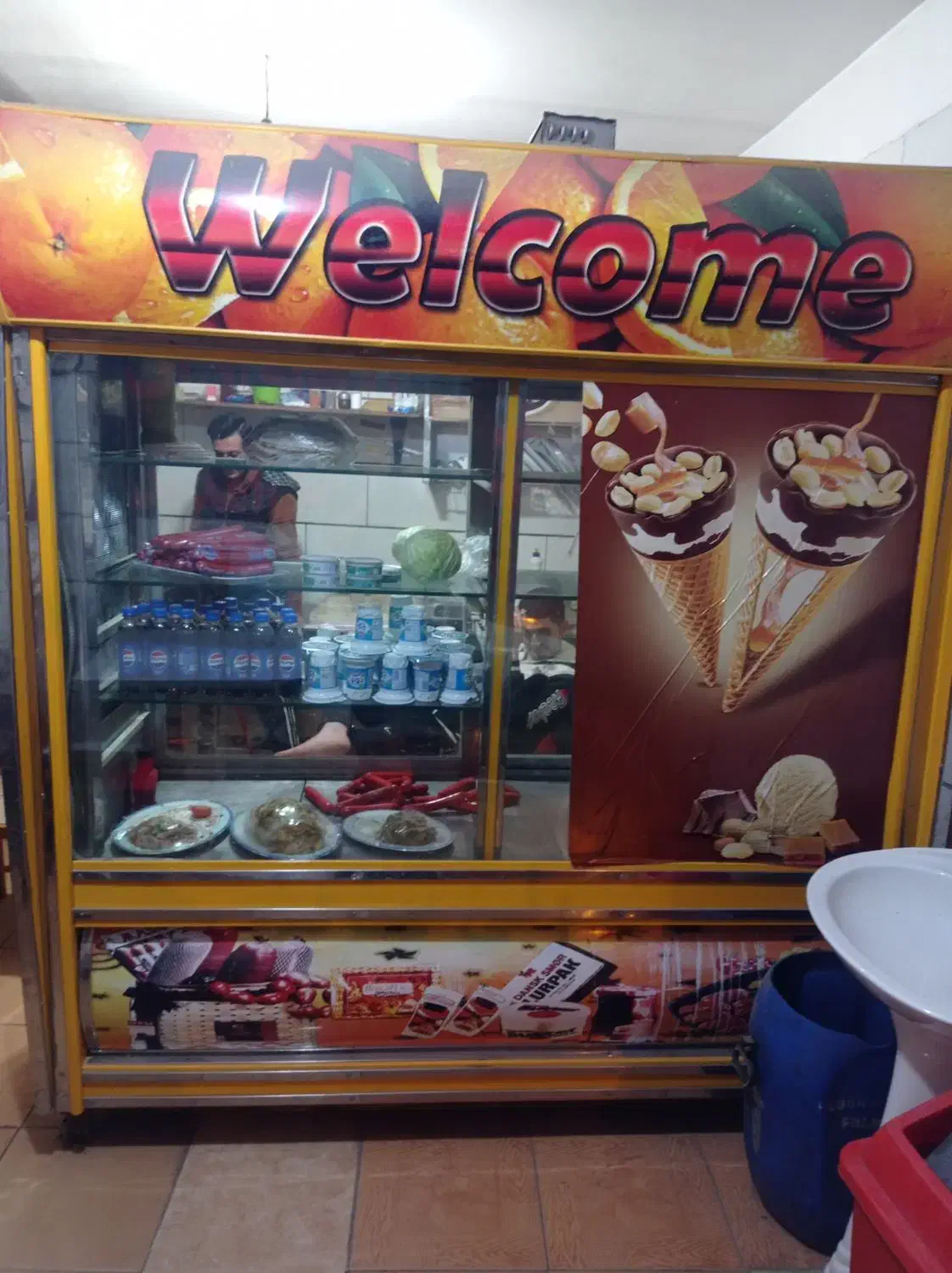 یخچال ویترینی سالم وبدون هیچ ایرادی|یخچال و فریزر|رامند, |دیوار