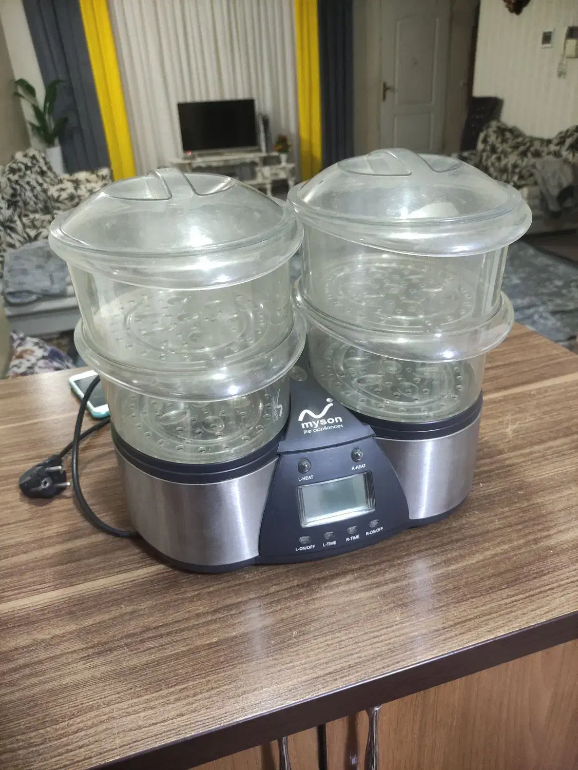 بخار پز دو قلو دو طبقه|اجاق گاز و لوازم برقی پختوپز|رباطکریم, رباطکریم|دیوار