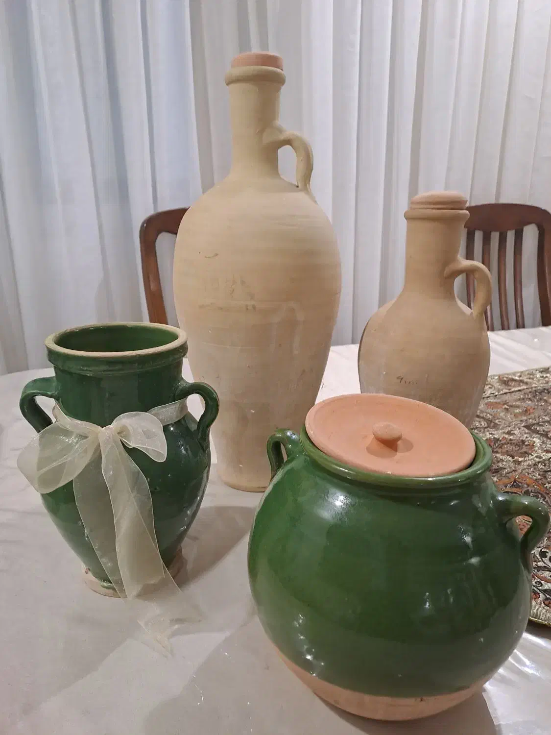 دوتا کوزه آب و ماست یا نمک|ظروف نگهدارنده، پلاستیکی، یکبارمصرف|گرگان, |دیوار