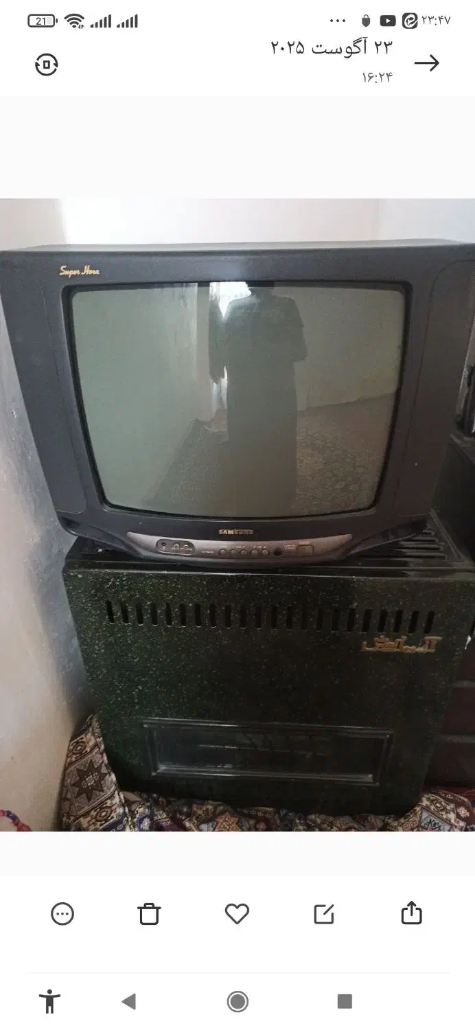 تلویزیون|تلویزیون و پروژکتور|میانه, |دیوار