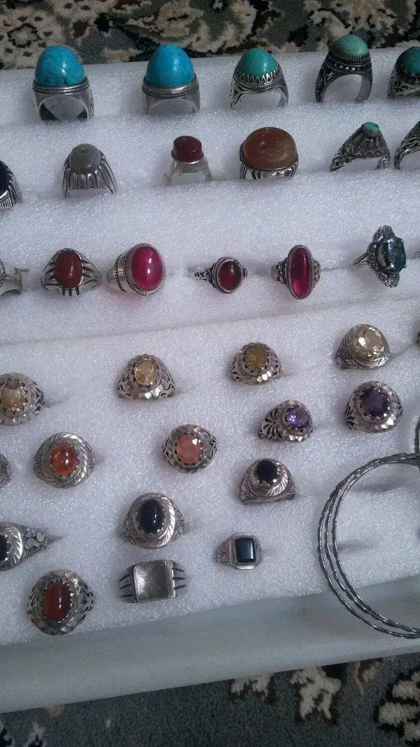 انگشتر نقره|جواهرات|قم, چهل درخت‎|دیوار