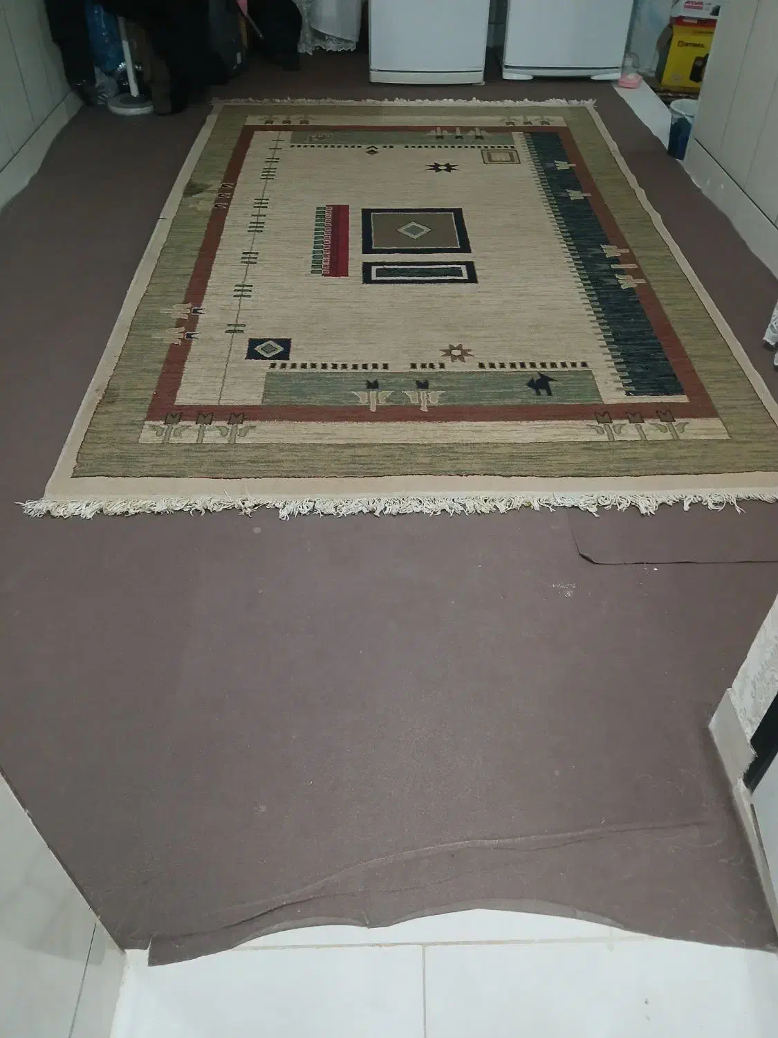 قالی شش متری|فرش|مسجد سلیمان, |دیوار