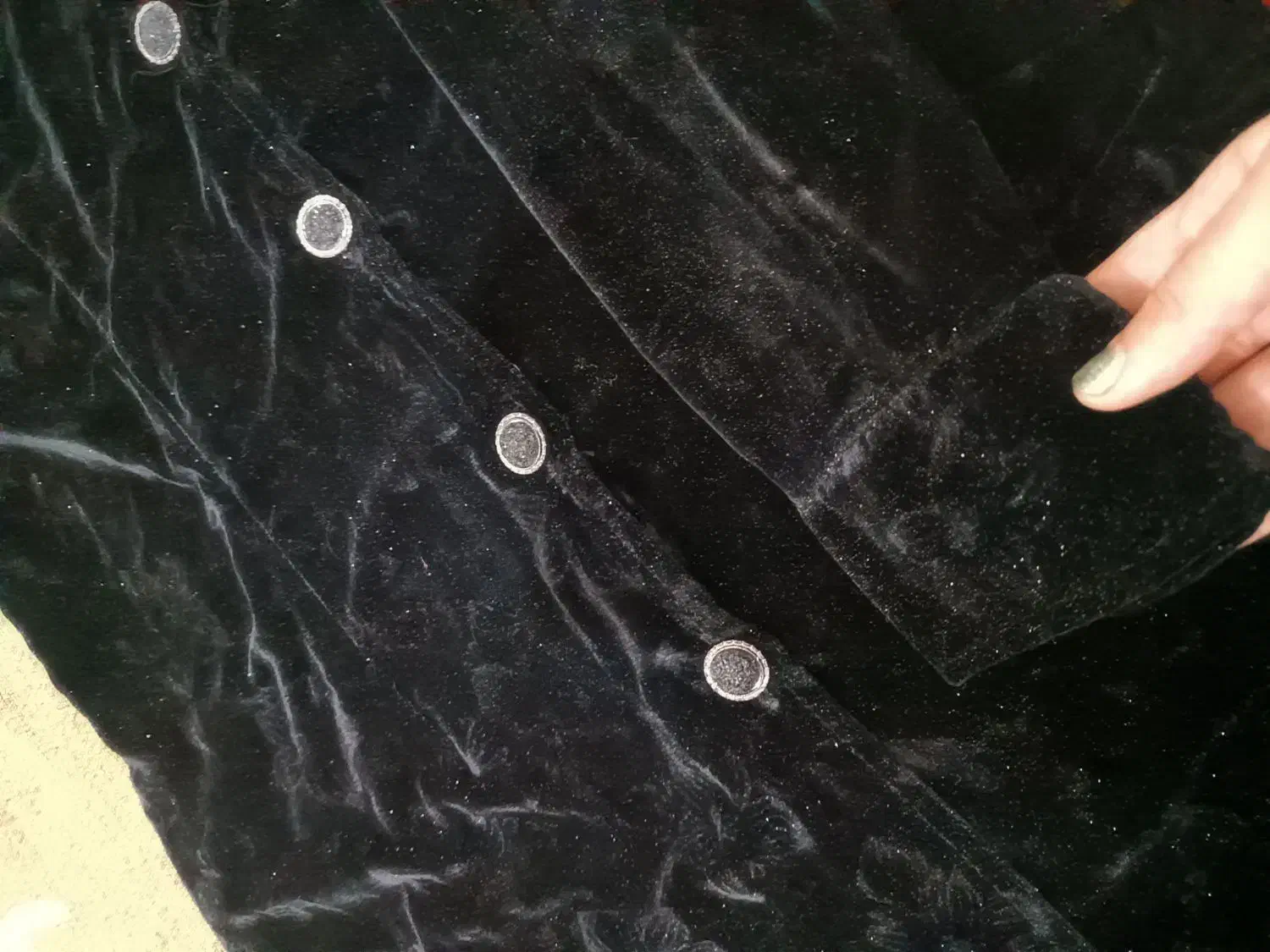 مانتو مخمل براق فری تا 42|لباس|بومهن, |دیوار