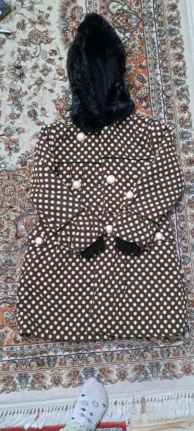 کاپشن دخترانه قهوه‌ای|کفش و لباس بچه|اسلام‌شهر, شهرک طالقانی|دیوار