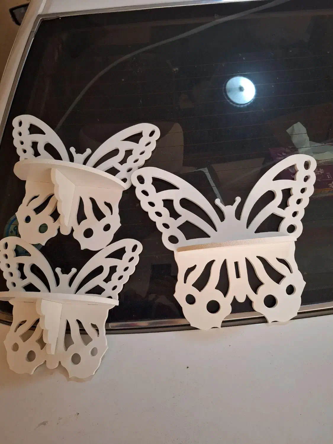 شلف دیواری مدل پروانه ۳ عدد|کتابخانه، شلف، قفسه‌های دیواری|ورامین, ورامین|دیوار