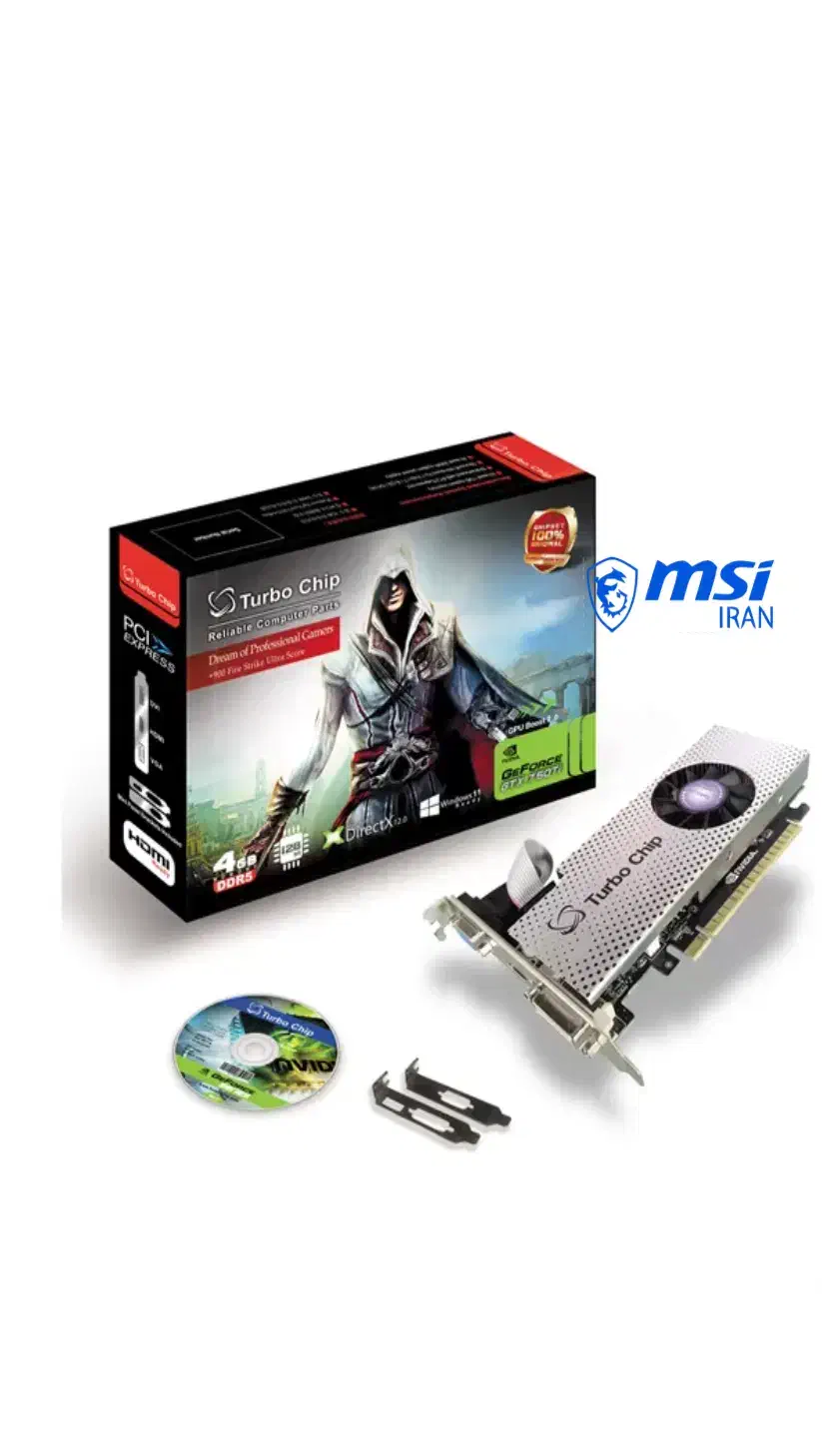 کارت گرافیک توربو چیپ مدل GTX750Ti-4GD5-LP|قطعات و لوازم جانبی رایانه|نسیم‌شهر, |دیوار