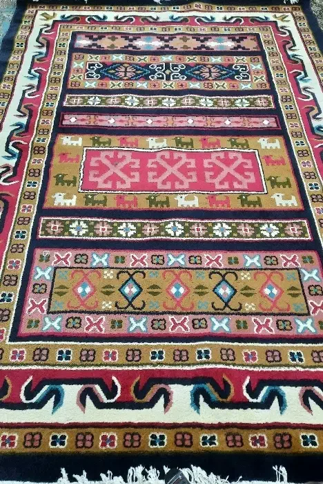 گلیم|گلیم، جاجیم، گبه|کرمان, |دیوار