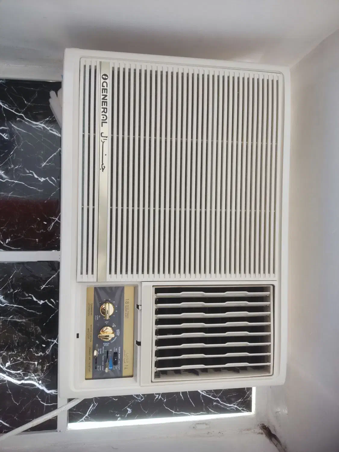 کولر پنجره ای هیجده هزار اوجنرال موتور بزرگ|کولر گازی و فنکوئل|مهر, |دیوار
