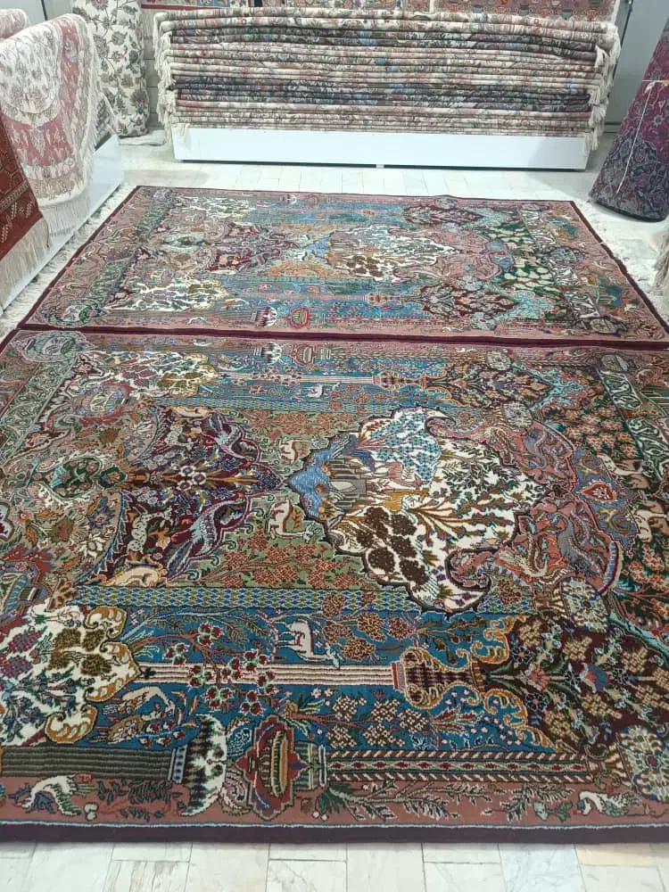 جفت ۶ متری فرش دستباف کاشمر|فرش|کاشمر, |دیوار