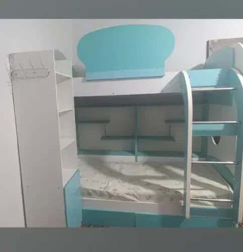 تخت خواب ۲ طبقه نوجوان|تخت و سرویس خواب|زاهدان, |دیوار