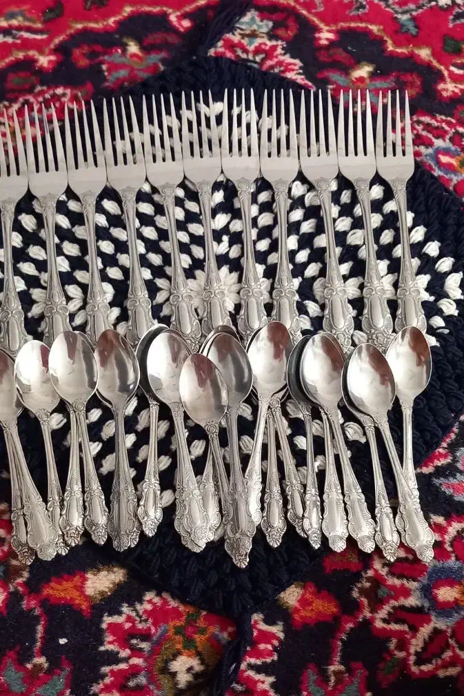 چنگال .قاشق چای خوری|ظروف سرو و پذیرایی|بهارستان, |دیوار