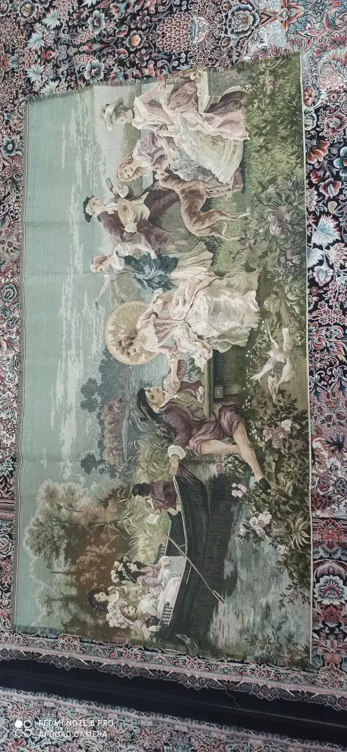 فرش تابلویی|فرش|آستانه اشرفیه, |دیوار