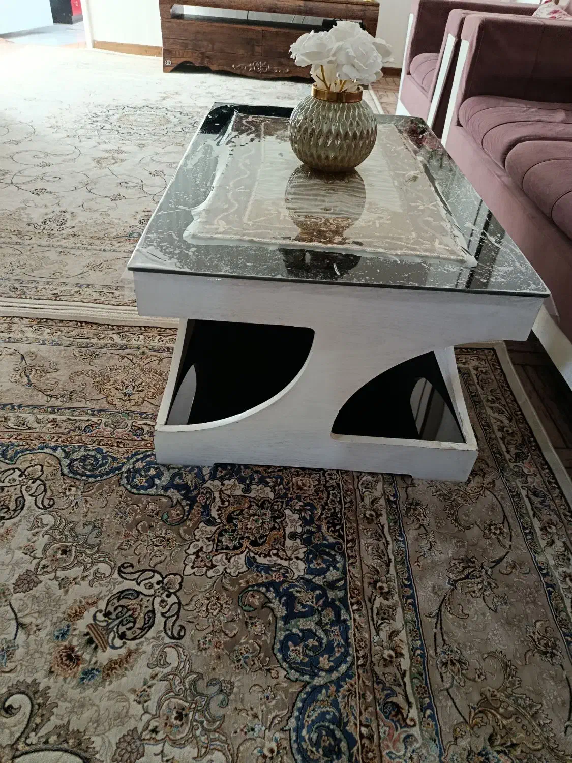 میز مبلی سفید|مبلمان خانگی و میز عسلی|اقبالیه, |دیوار