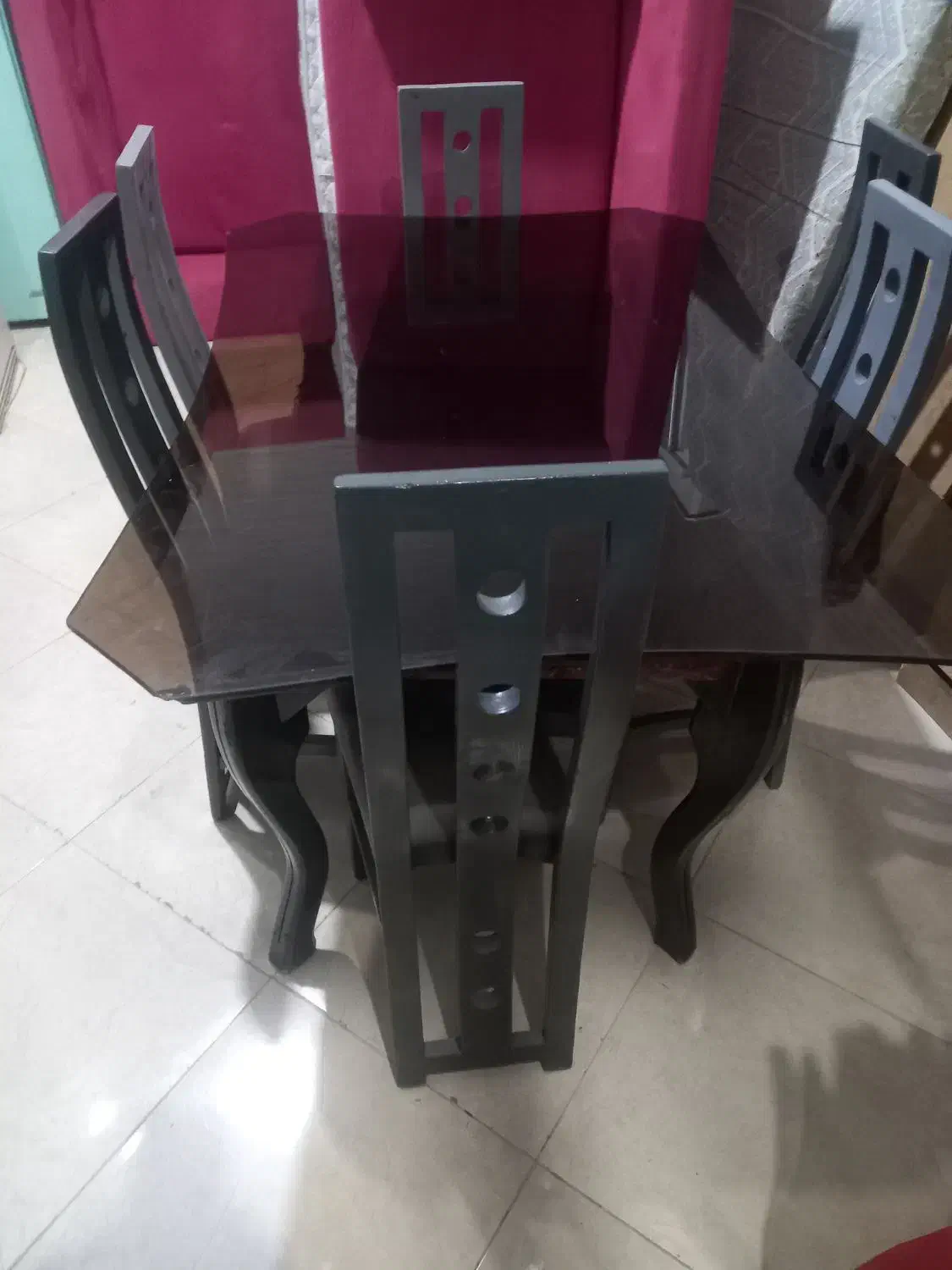 میز ناهار خوری6نفره|میز و صندلی غذاخوری|صدرا-فارس, فاز ۱|دیوار