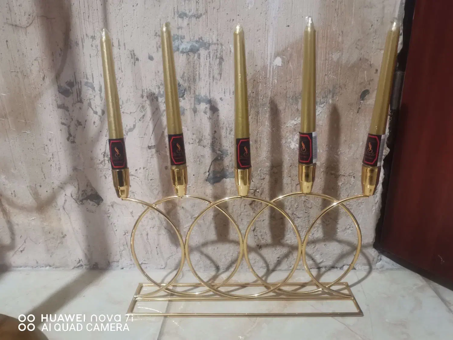 شمعدان طلایی|لوستر و چراغ آویز|کرمانشاه, |دیوار