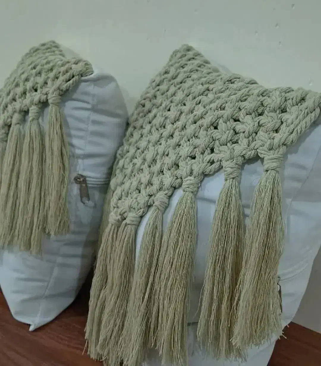 کوسن مکرومه|صنایع دستی و سایر لوازم تزئینی|اراک, |دیوار