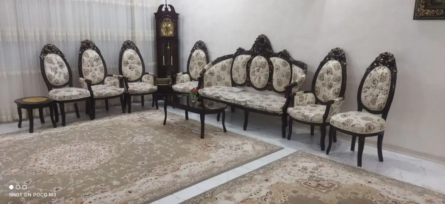 یه سرویس مبلمان 9نفره در حد نو و غیره..|مبلمان خانگی و میز عسلی|ایلام, |دیوار