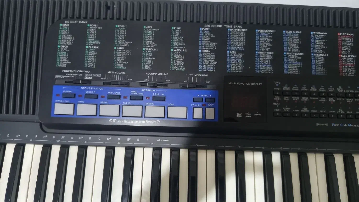 ارگ casio ct-670|پیانو، کیبورد، آکاردئون|مریوان, |دیوار