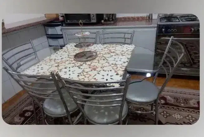 میز نهار خوری ۶ نفره|میز و صندلی غذاخوری|کامیاران, |دیوار