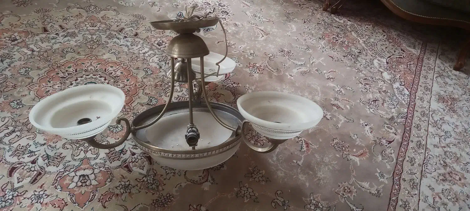 لوستر ۳ شاخه نو|لوستر و چراغ آویز|مشهد, شهید بهشتی|دیوار