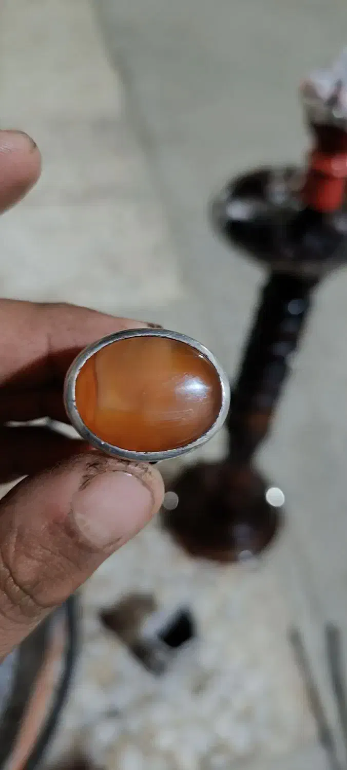 انگشتر عقیق یمنی و فیروزه نیشابور|جواهرات|باوی, |دیوار