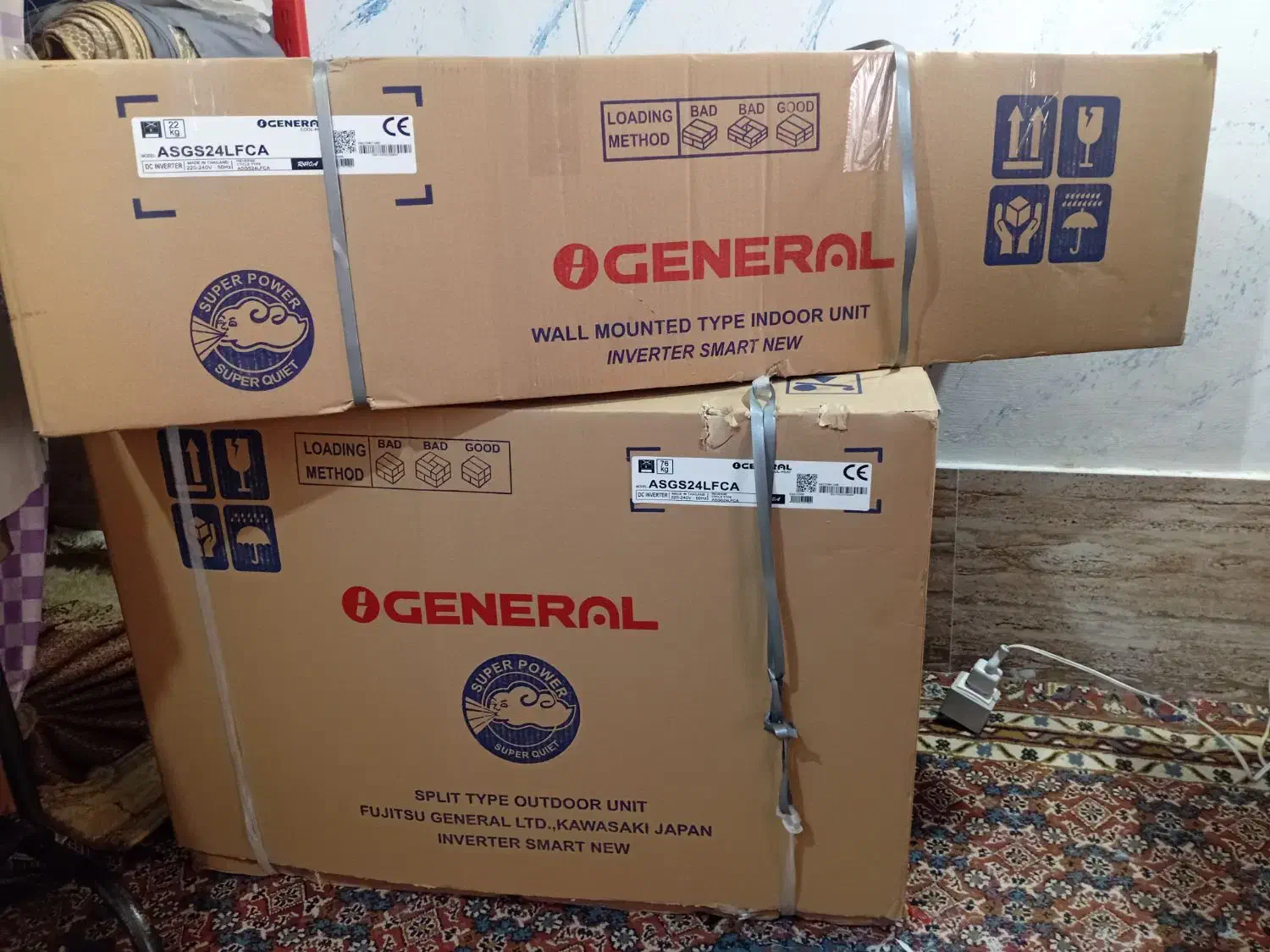 کولر اسپلیت اُجنرال|کولر گازی و فن‌کوئل|بابل, |دیوار