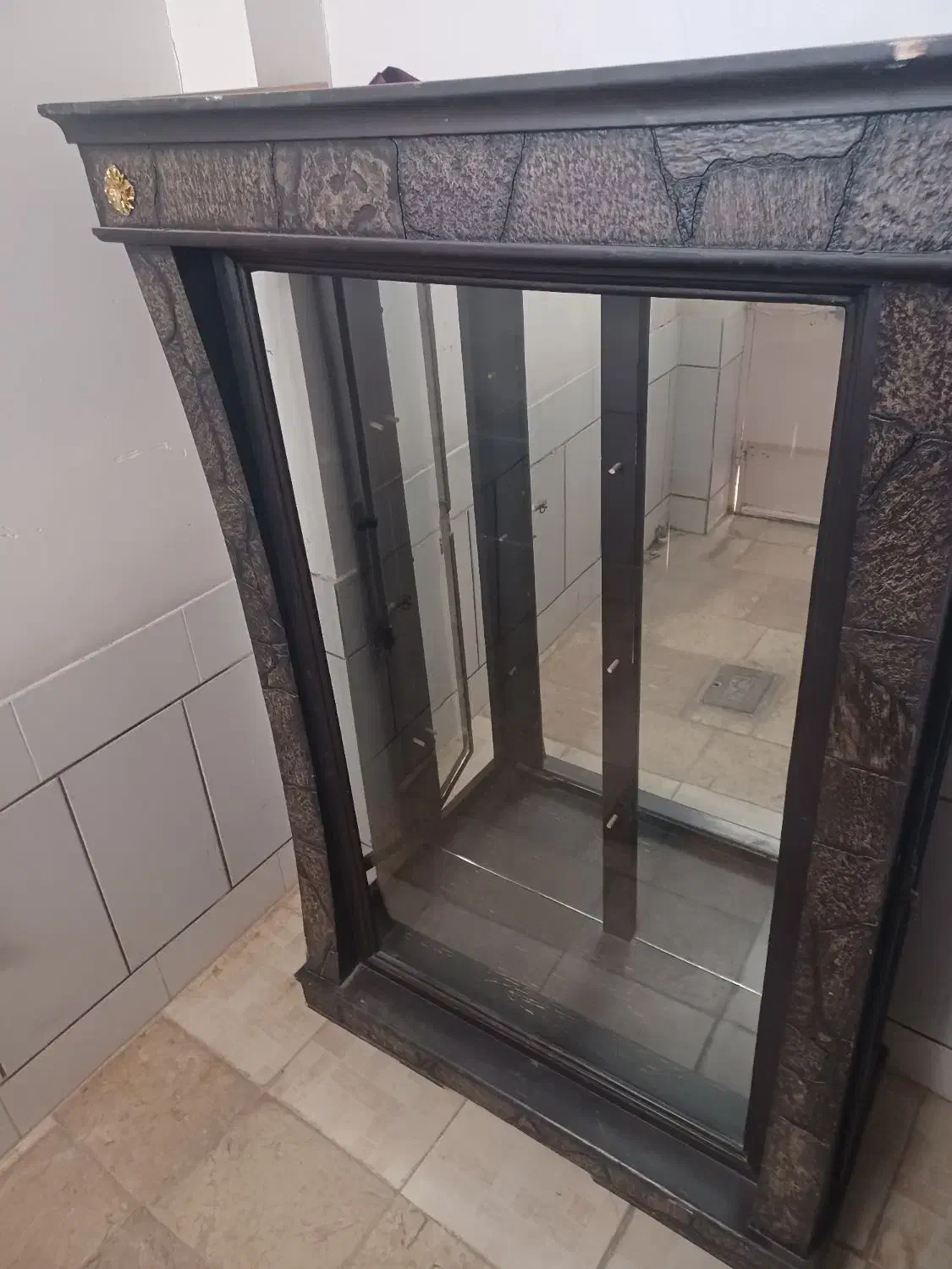 ویترین چوبی|بوفه، ویترین، کنسول|مبارکه, |دیوار