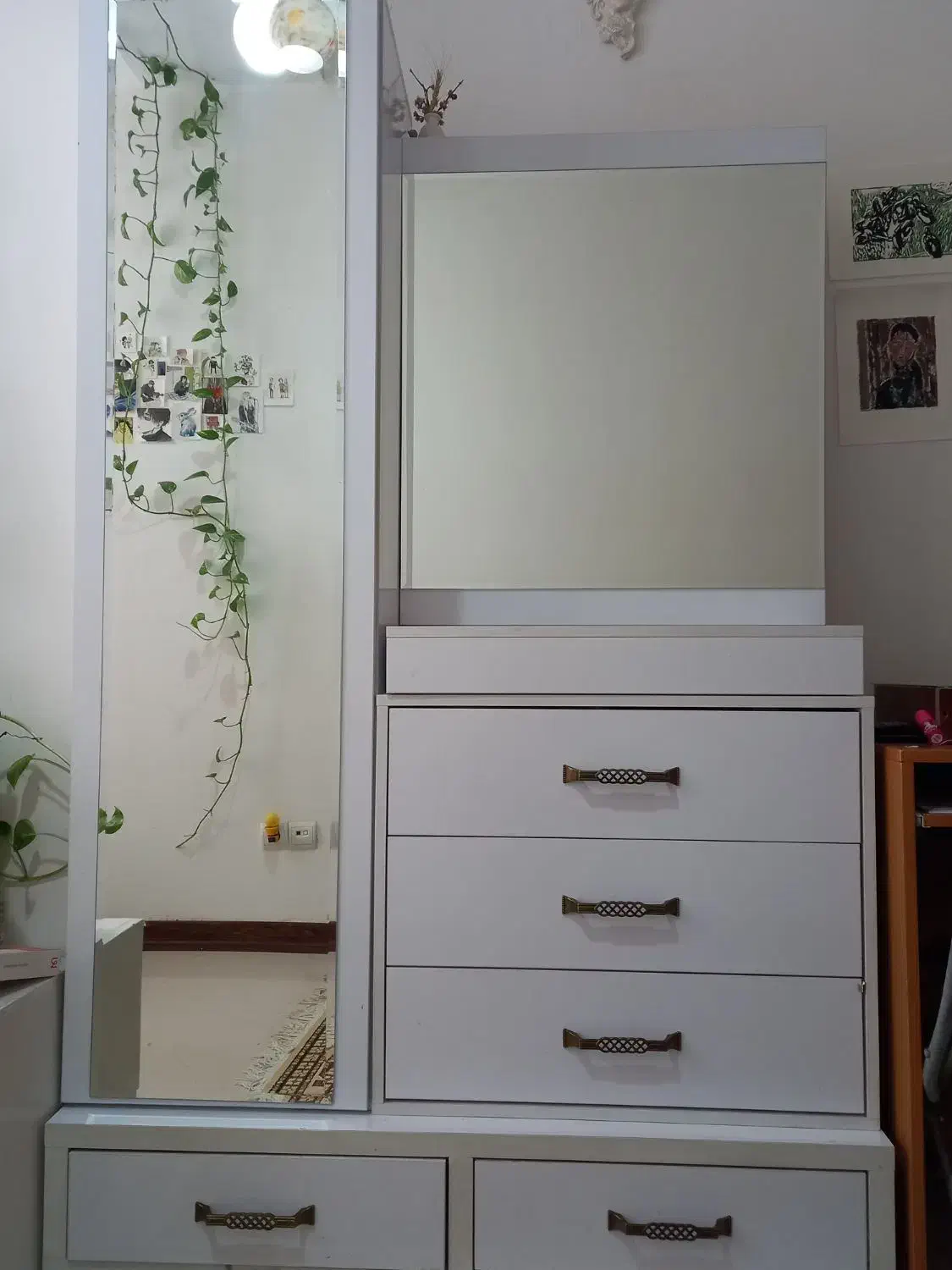 کمد و دراور آینه دار|جاکفشی، کمد، دراور|فردیس, شهرک سپاه|دیوار