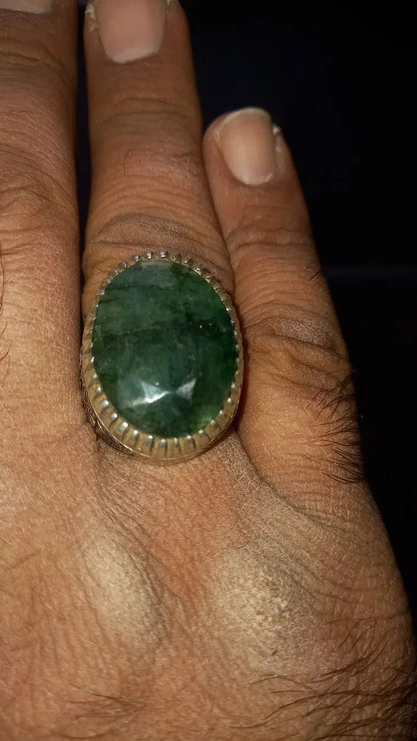 انگشترزمرد زامبیا غول پیکر|جواهرات|قزوین, |دیوار