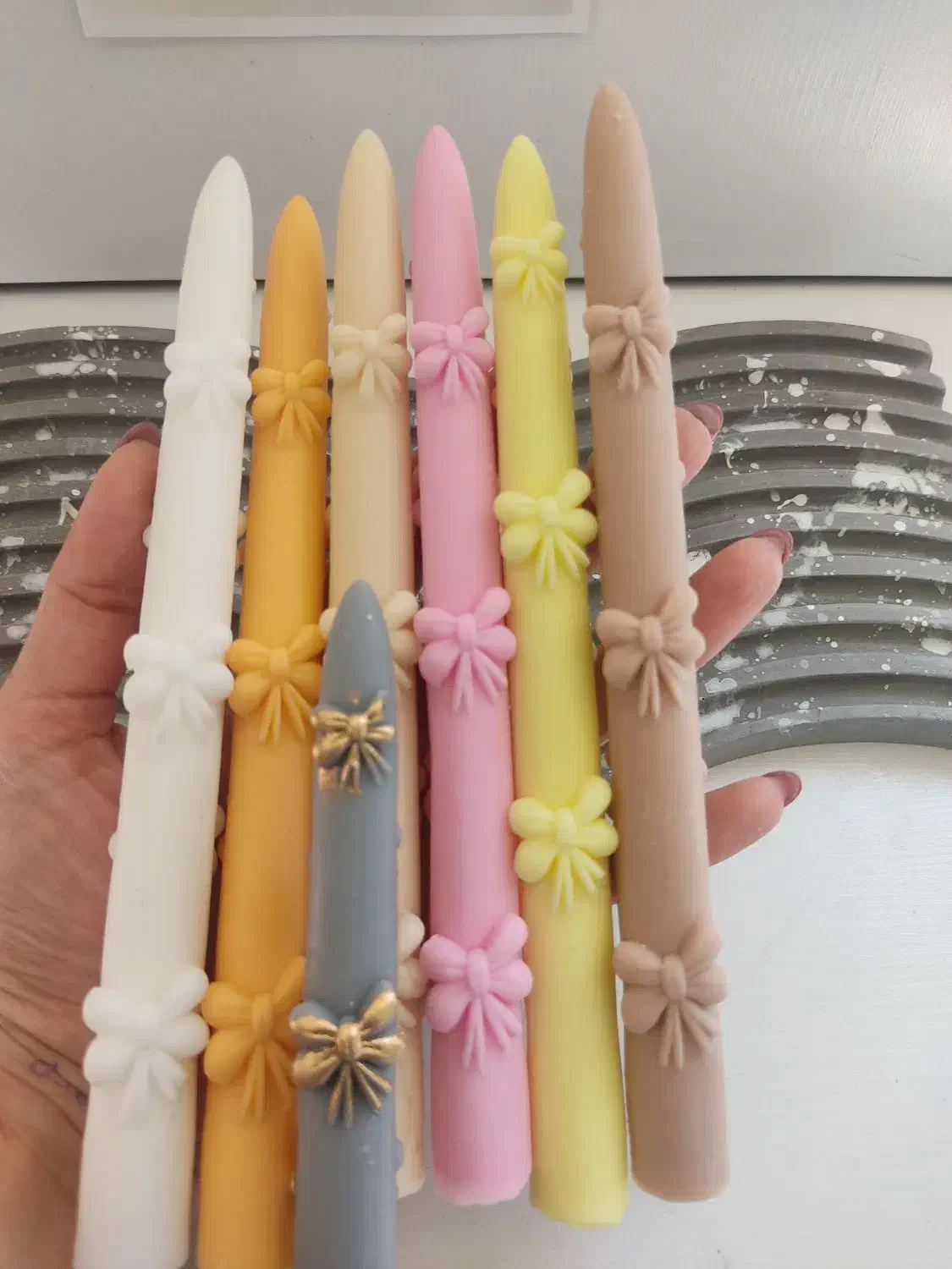 انواع شمع قلمی|صنایع دستی و سایر لوازم تزئینی|تهران, صادقیه|دیوار