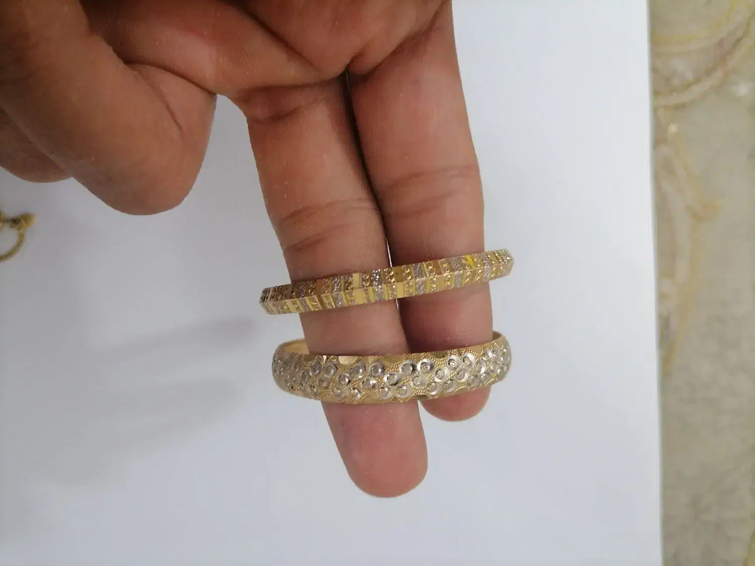 گوشواره النگو انگشتر و گردنبند طلا|جواهرات|بیرجند, |دیوار