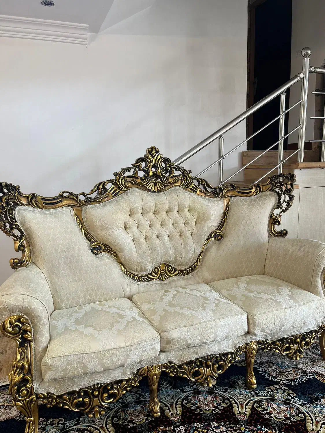 مبلمان سلطنتی ۹نفره|مبلمان خانگی و میز عسلی|سرخنکلاته, |دیوار