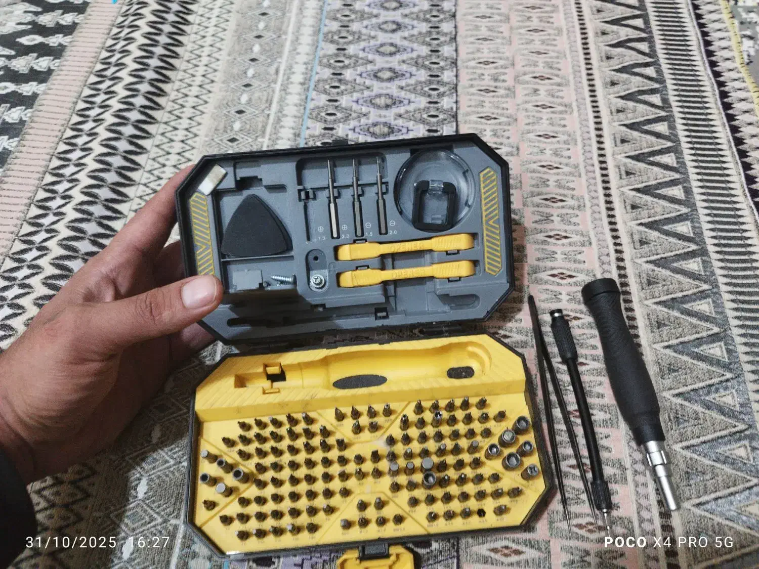 ست پیچ گوشتی جاک می بسته ۱۴۵عددی|ابزارآلات|همدان, |دیوار