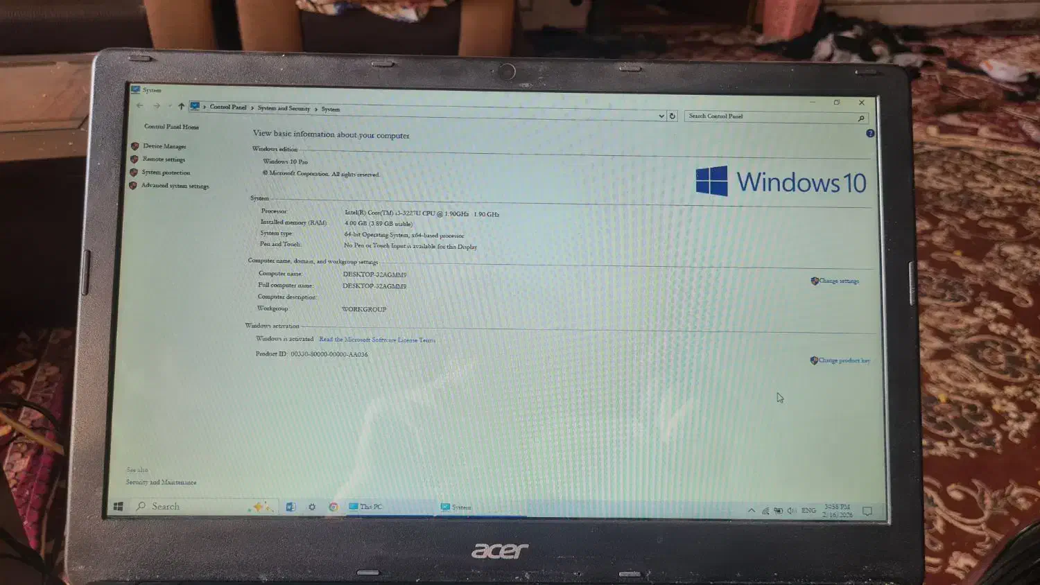 لبتاب Acer E1-570|رایانه همراه|اصفهان, بوستان کوهستانی صفه|دیوار