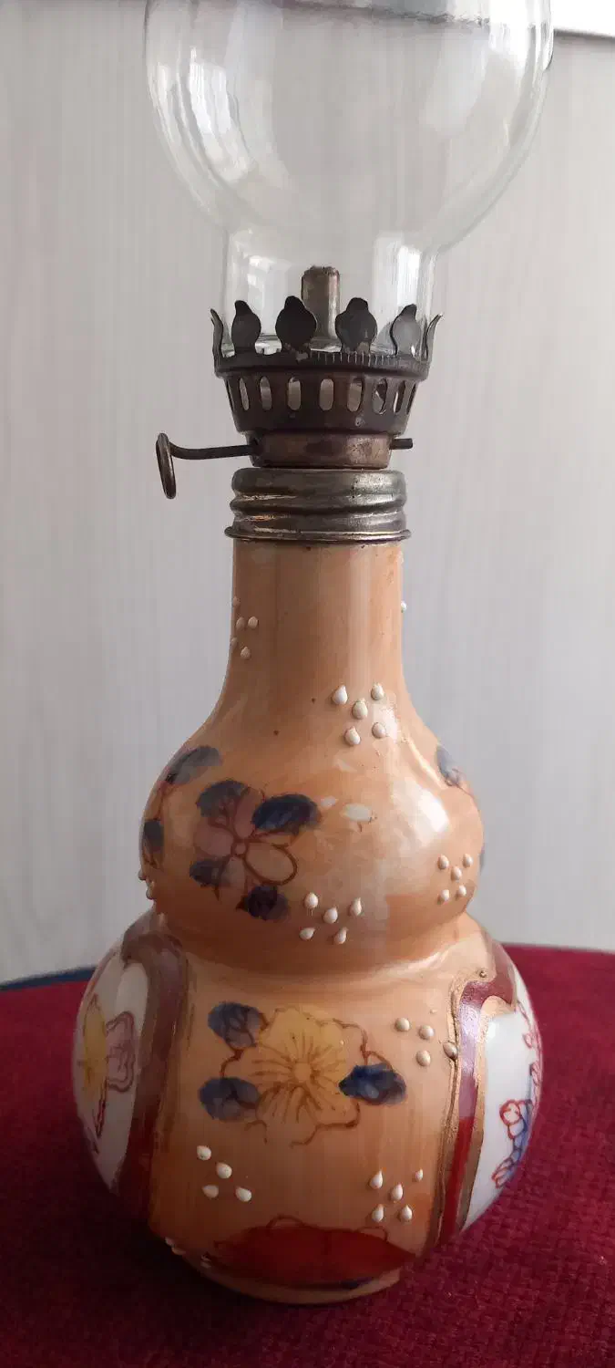 چراغ نفتی گردسوز وگلاب دون وروغن دون قدیمی|کلکسیون اشیاء عتیقه|اسلامشهر, شهرک واوان|دیوار