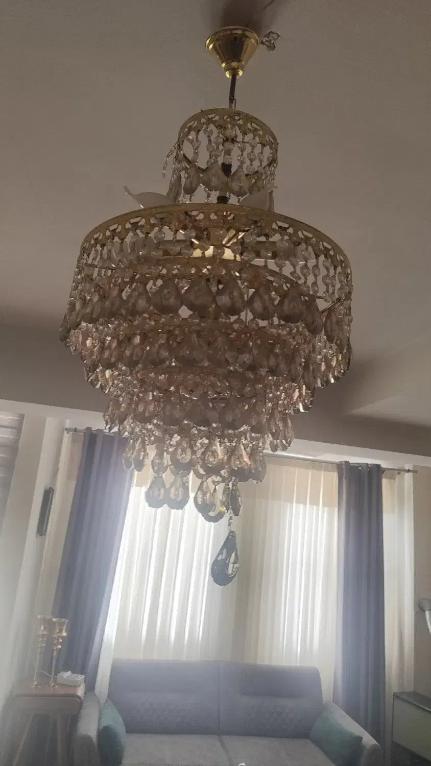 لوستر|لوستر و چراغ آویز|میانه, |دیوار