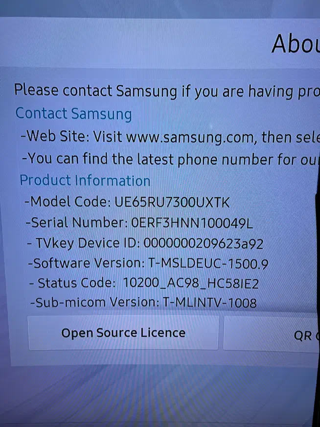 تلویزیون ۶۵ سامسونگ (شکسته)|تلویزیون و پروژکتور|تبریز, |دیوار