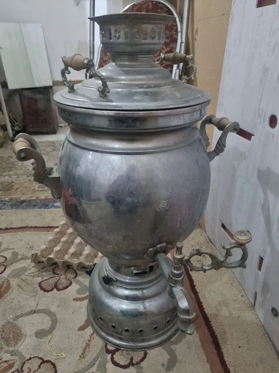 سماورگازبرنجی ۲۰لیتری|سماور، چایساز، قهوهساز|کهریزک, |دیوار