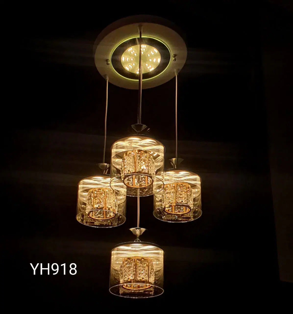 لوستر ۴ تیکه وارداتی|لوستر و چراغ آویز|اردبیل, |دیوار