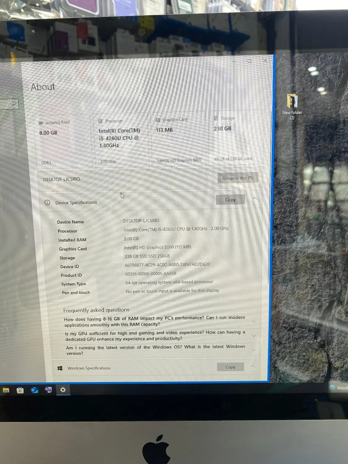 i mac|رایانه رومیزی|اسلام‌‌آباد غرب, |دیوار