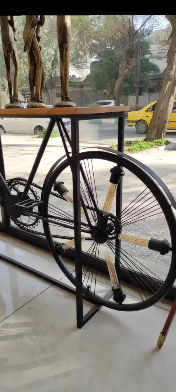 میز کنسول دوچرخه ای برای خانه یا دفتر کار|بوفه، ویترین، کنسول|رباطکریم, رباطکریم|دیوار