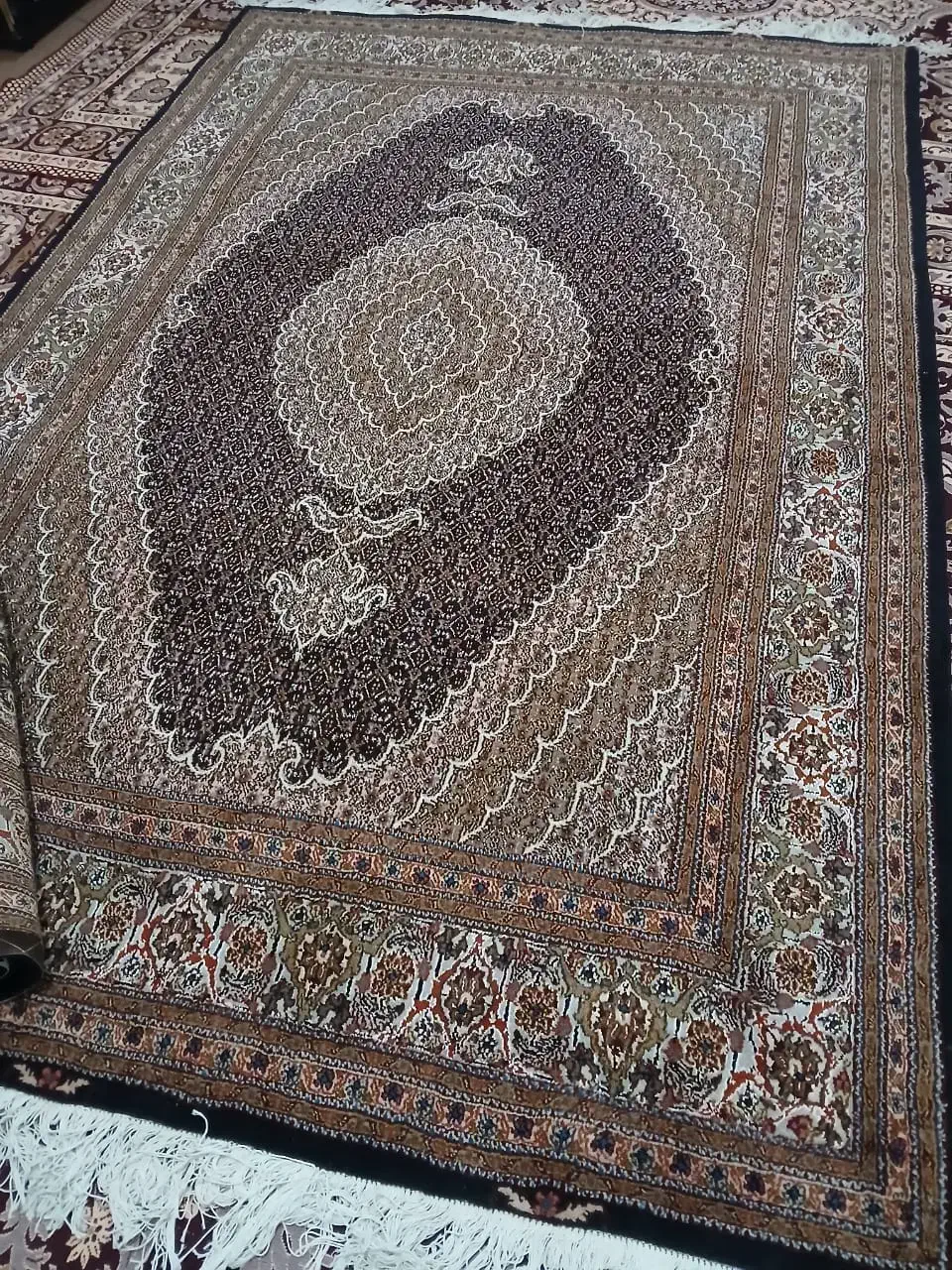 ریز ماهی چهل رج جفت اندازه ۲ در ۳|فرش|خوی, |دیوار