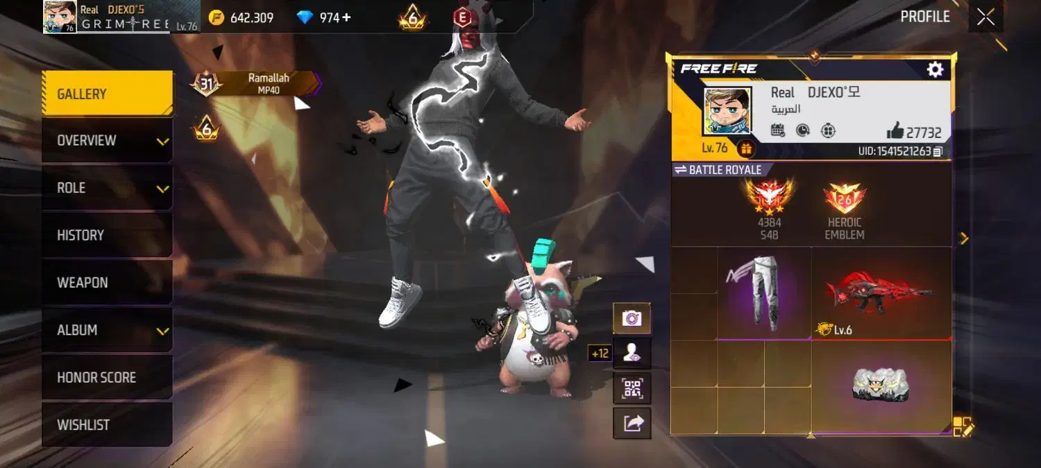 اکانت فریفایر|کنسول، بازی ویدئویی و آنلاین|جلگه چاه هاشم, |دیوار