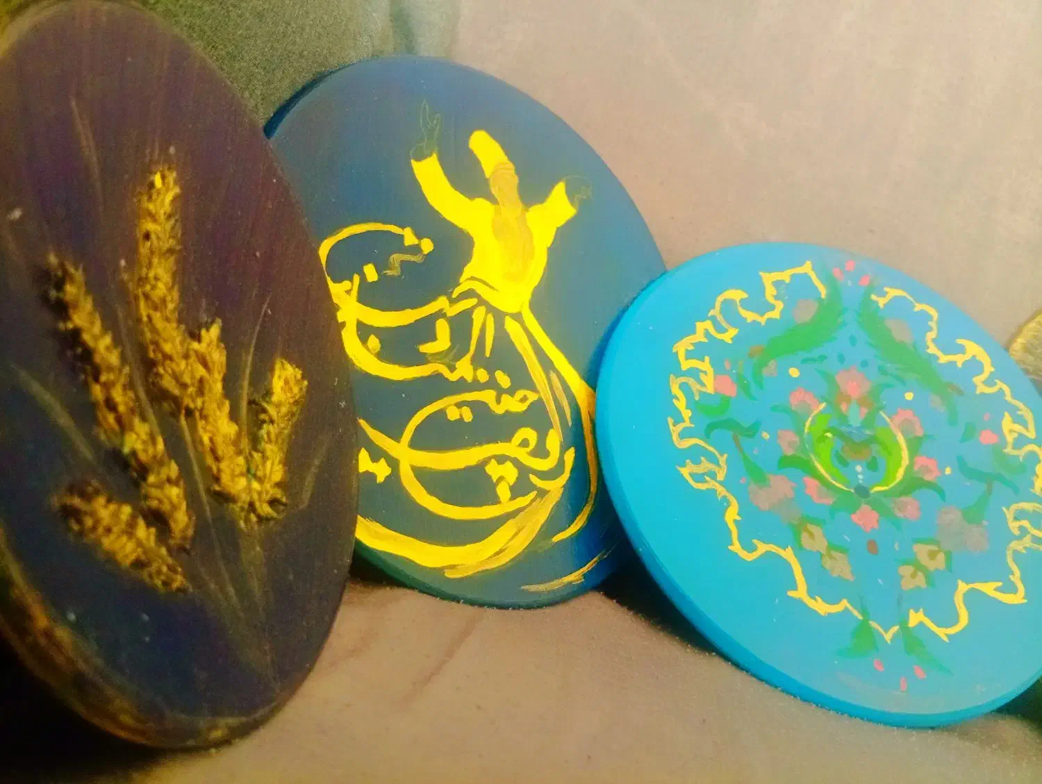 دیوار کوب سفالی خیلی زیبا و شیک کار دست ست شش تایی|تابلو، نقاشی، عکس|بندرعباس, |دیوار