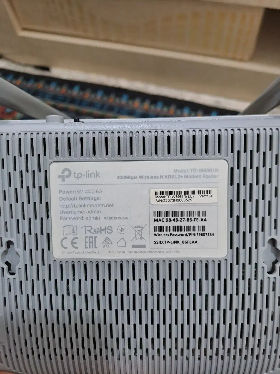 مودم(وایفای) tp-link دو آنتنه|مودم و تجهیزات شبکه|کرمانشاه, |دیوار